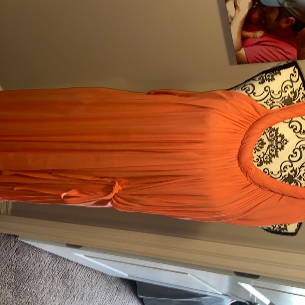 Coral dress